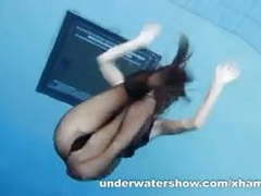 FreeKiloSex presents: Zuzanna is swimming in pantyhose in the pool