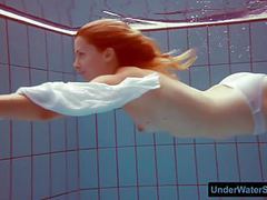 FreeKiloSex presents: Redhead in a white dress and sexy bikini