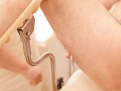 FreeKiloSex presents: Cfnm femdom mature doctor examining a pathetic slave