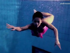 FreeKiloSex presents: Pink lingerie and panties on girl swimming