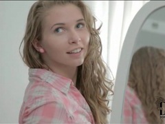 FreeKiloSex presents: Teen beauty with curly hair blows him