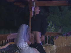 FreeKiloSex presents: The ebony bride with firm body takes the most cum on her