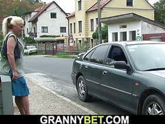 FreeKiloSex presents: He picks up old blonde from the street and doggy-fucks