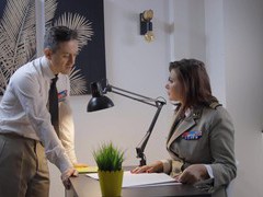 FreeKiloSex presents: Rebecca volpetti wearing nylon stockings getting fucked hard