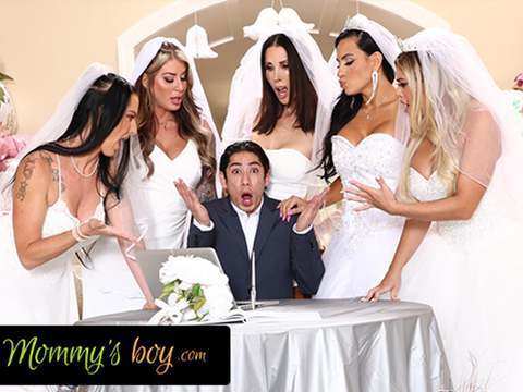 FreeKiloSex presents: Mommy's boy - furious milf brides reverse gangbang hung wedding planner for wedding planning mistake