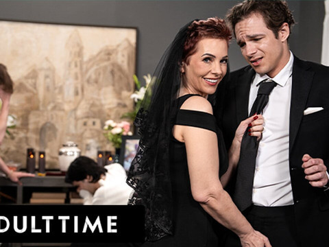 FreeKiloSex presents: Adult time - horny tattooed gilf ruby lynne caught fucking big dick stud during her hubby's funeral!