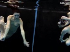 FreeKiloSex presents: Skinny teens swim in the deep pool naked