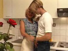FreeKiloSex presents: Fucking his busty aunt in the kitchen