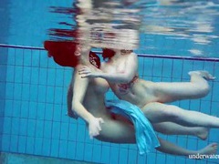 FreeKiloSex presents: Girls in elegant dresses swimming underwater