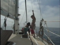 FreeKiloSex presents: Interracial on a boat with a beautiful black girl