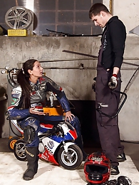 FreeKiloSex presents: Shy teenage biker chick fucks the horny mechanic hardcore