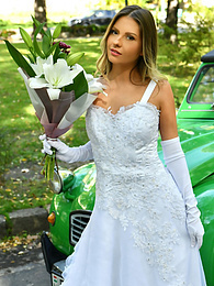 FreeKiloSex presents: Naughty bride Rebecca Volpetti takes a photographer assistant's stiff dick